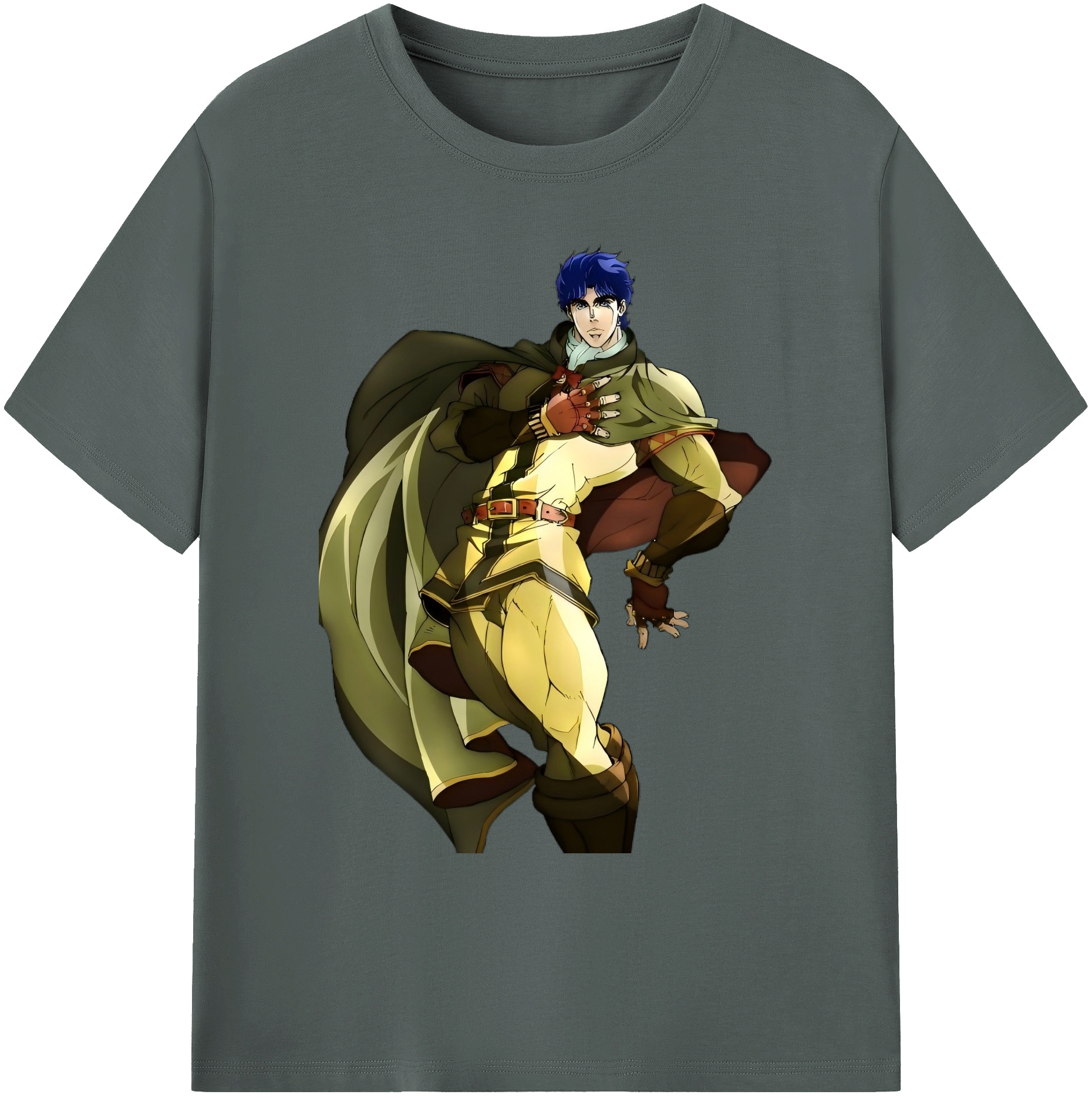 （画像用） ジョジョの奇妙な冒険 /ジョナサン?ジョースター JoJo's Bizarre Adventure Jonathan Joestar 綿100％ メンズ半袖Tシャツ｜肌触りやわらか＆通気性